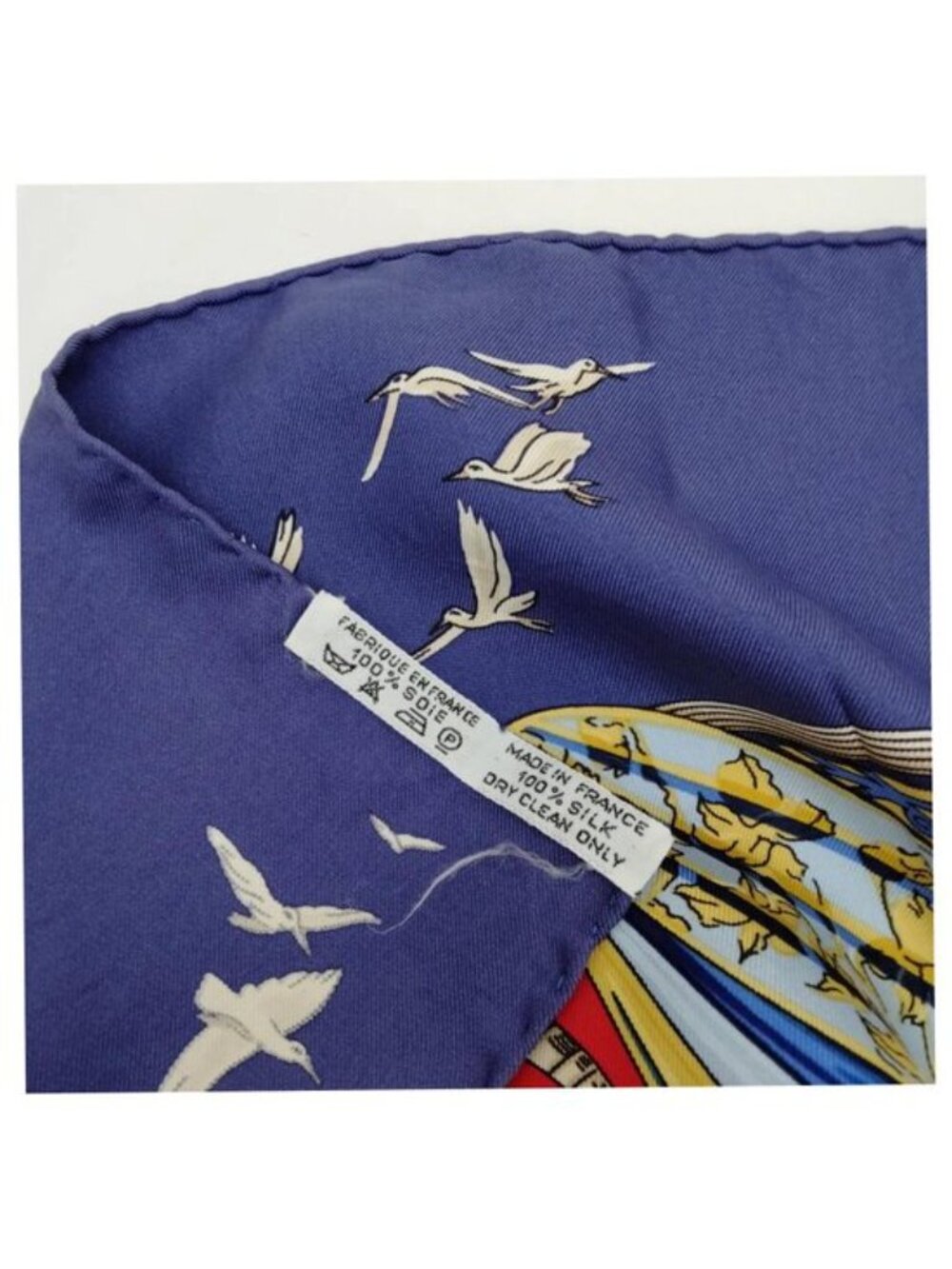 Hermes L'Atlantide Annie Faivre Carre 90 Silk Scarf - Picture 9 of 10